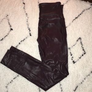 Spanx faux leather leggings
